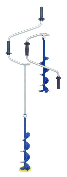 Ледобур "NERO-MINI-130T телескопический" L(шнека)-0.36м, L(транс.)-0.6м, L(бурения)-1.0м, m=2.5кг