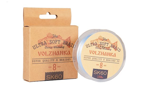 Леска плетеная "SK-60 X8" 150м/0.20мм 10.0кг (#1.5-22Lb) цв. синий