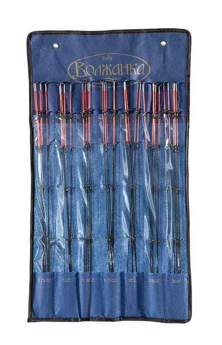 Набор квивертипов к удилищу фидер "Волжанка Оптима" (carbon) (35шт)