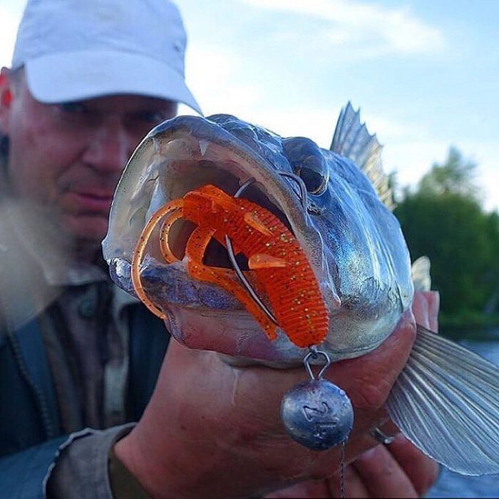 Силиконовая приманка "Volzhanka Quick Claw 50" цвет 1010 (в упак. 5шт)