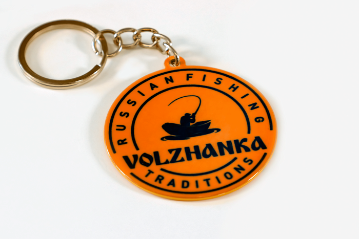 Брелок металл "Улов", круглый