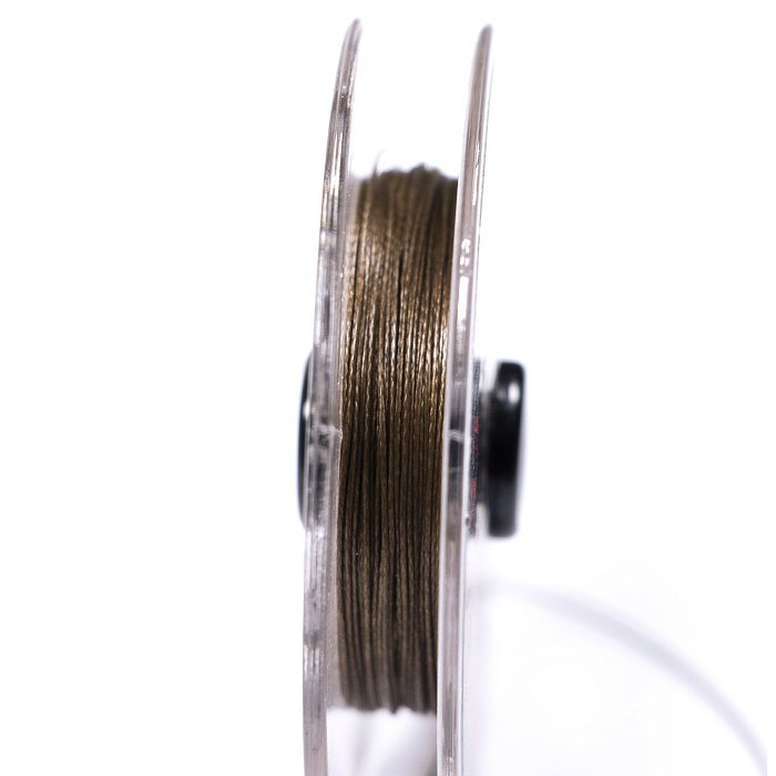 Супертонкий и cупертонущий поводочный материал без оплетки "CreaFine" 25LB 20м цв. Mud Brown