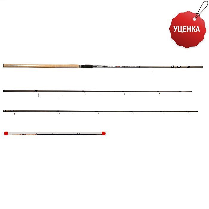 Удилище фидер "Volzhanka Optima Evo Pro 14ft"4.2м тест 120+гр,уценка