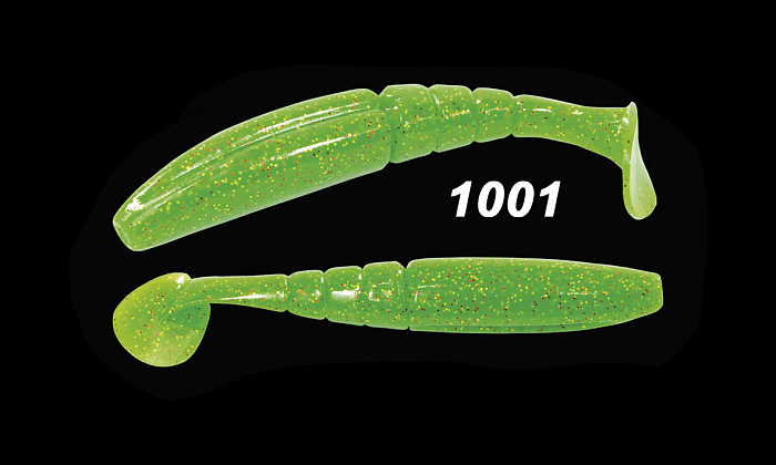 Силиконовая приманка "Volzhanka BigMag Shad 100" цвет 1001 (в упак. 5шт)