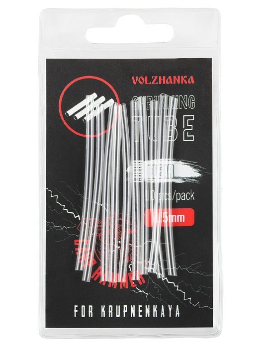Термоусадочная трубка "Volzhanka Shrinking Tube 1.5mm" цвет Clear (10шт/уп)