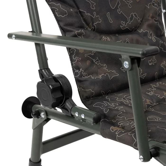 Кресло рыболовное "Carp Hammer Comfort Lite" с подлокотниками и регулируемой спинкой