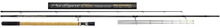 Удилище фидер "Volzhanka Pro Sport Elit 12ft  60+" 3.6м (3секции+3) тест 60гр Удилище фидер "Volzhanka Pro Sport Elit 12ft  60+" 3.6м (3секции+3) тест 60гр