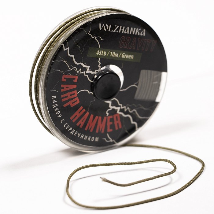 Лидкор с сердечником "Gravity" 45Lb 10м цв. Green