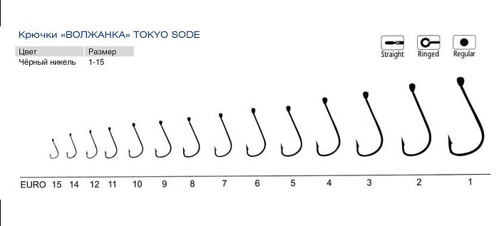 Крючки "Волжанка" Tokyo Sode #  3 (10шт/уп)