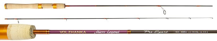 Спиннинг "Volzhanka Pro Sport Micro Legend MLS-602SUL" тест 0.5-3.5гр 1.8м кольца sea guide tit. RS