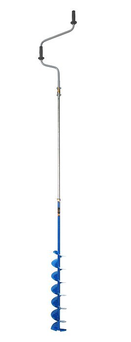 Ледобур "NERO-130T-XL телескопический " L (шнека)-0,74м L(трансп)-1.25м L(бурения)-1.4-2.3м,m=3.85кг