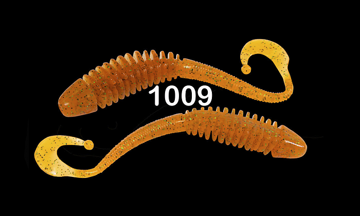 Силиконовая приманка "Volzhanka Tailed Worm 130" цвет 1009 (в упак. 6шт)