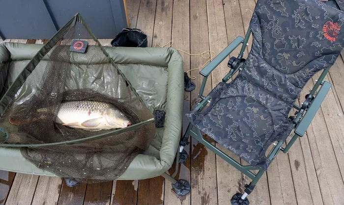 Кресло рыболовное "Carp Hammer Comfort Lite" с подлокотниками и регулируемой спинкой