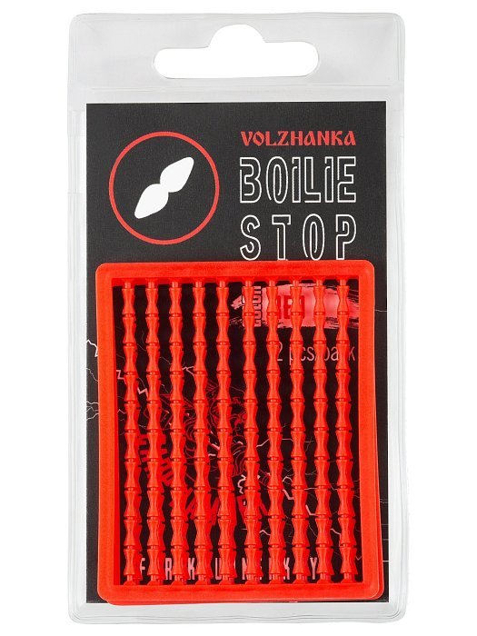 Стопора для бойлов "Volzhanka Boilie Stop " цвет Red (2шт/уп)