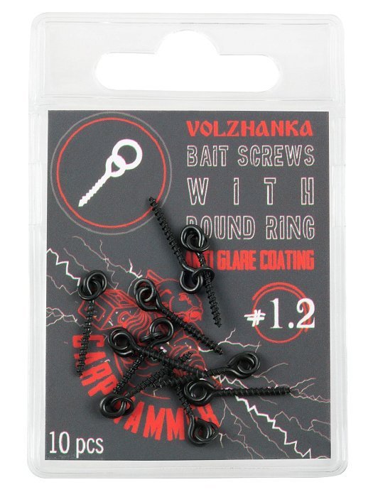Саморез с кольцом "Volzhanka Bait Screw 12mm" (10шт/уп)