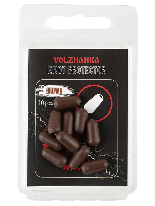 Бусина-отбойник "Volzhanka Knot Protector " цвет Brown (10шт/уп)
