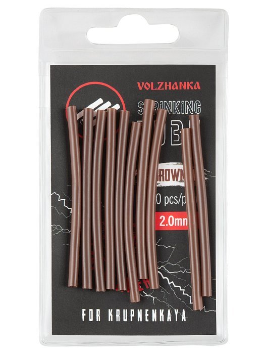 Термоусадочная трубка "Volzhanka Shrinking Tube 2.0mm" цвет Brown (10шт/уп)