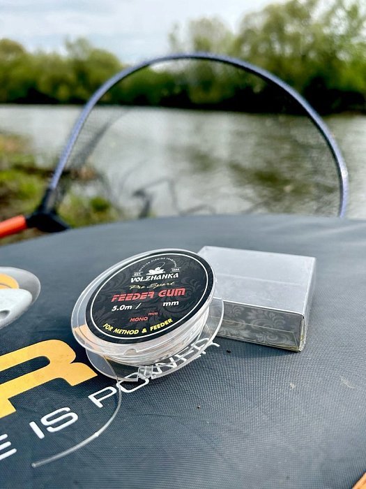 Фидерная резина "Feeder Gum" 0.6мм/5м цв. прозрачный