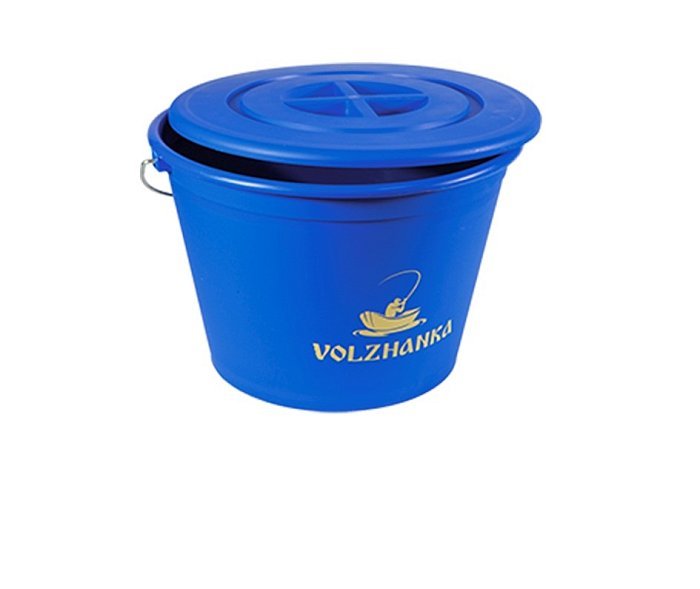 Ведро "Волжанка" пластиковое с крышкой 25л