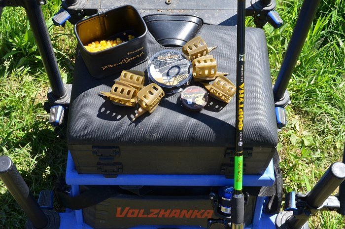 Удилище фидер "Волжанка Фортуна" 3.3м (3 секций+3) тест до 100+гр