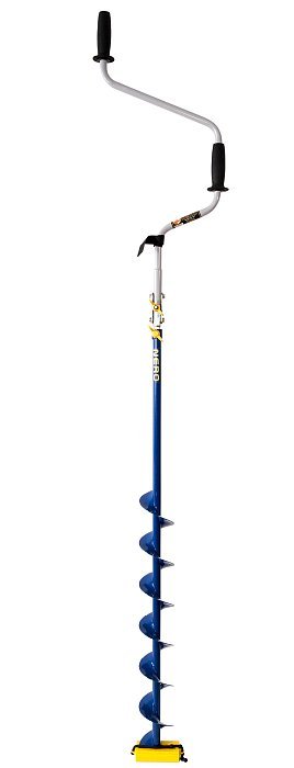 Ледобур "NERO-110T-XL телескопический " L (шнека)-0,74м L(трансп)-1.25м L(бурения)-1.4-2.3м, m=3.5кг