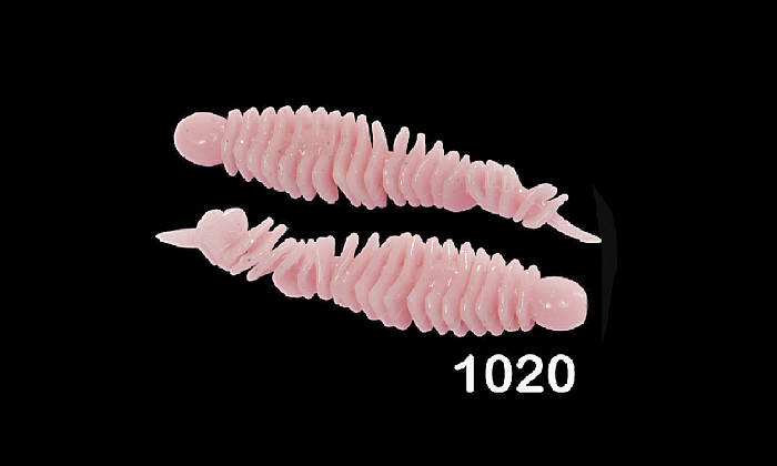 Силиконовая приманка "Volzhanka Fan-trout 50" цвет 1020 (в упак. 8шт)