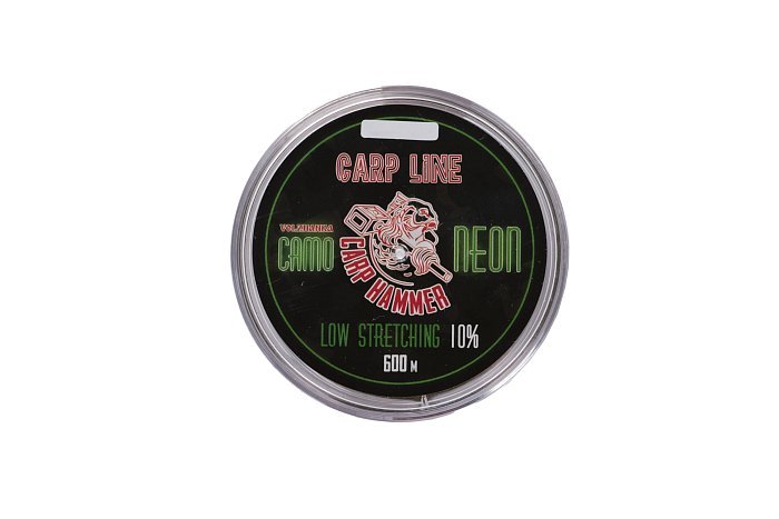 Леска моно "Carp Hammer Camo NEON" 600м/0.30мм 6.7кг цв. камуфляжный