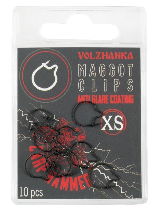 Клипса для опарыша "Volzhanka Maggot Clips" # XS (10шт/уп) Клипса для опарыша "Volzhanka Maggot Clips" # XS (10шт/уп)