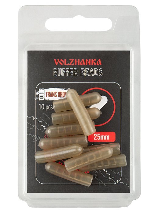 Удлиненный отбойник "Volzhanka Buffer Beads 25mm" цвет Trans Brown (10шт/уп)