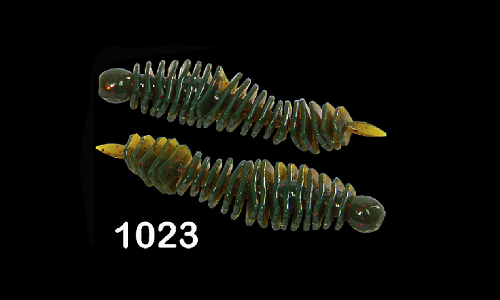 Силиконовая приманка "Volzhanka Fan-trout 50" цвет 1023 (в упак. 8шт)