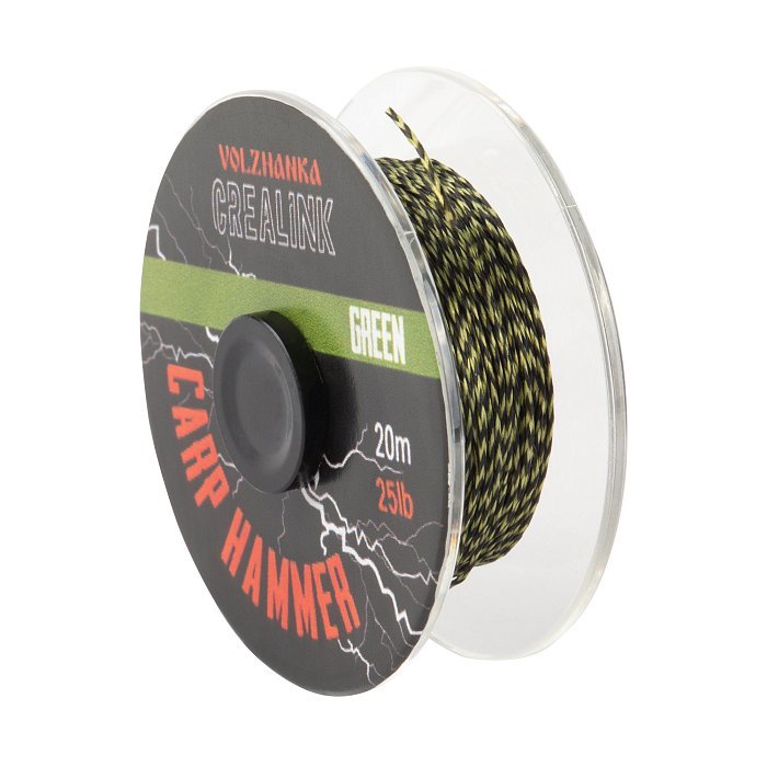 Поводочный материал без оплетки "CreaLink" 25LB 20м цв. Green
