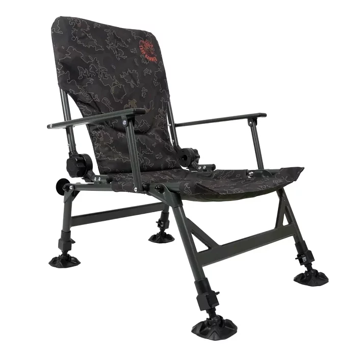 Кресло рыболовное "Carp Hammer Comfort Lite" с подлокотниками и регулируемой спинкой