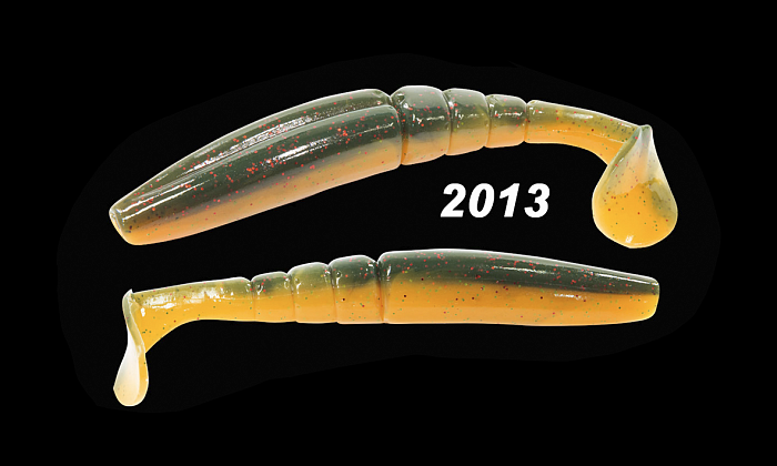 Силиконовая приманка "Volzhanka BigMag Shad  75" цвет 2013 (в упак. 6шт)