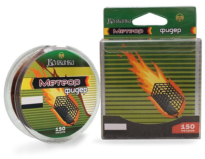 Леска моно "Метеор Фидер" 150м/0.35мм 8.21кг цв. коричневый