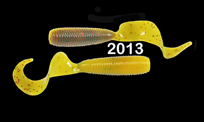 Силиконовая приманка "Volzhanka Micro Grub 45" цвет 2013 (в упак. 10шт)
