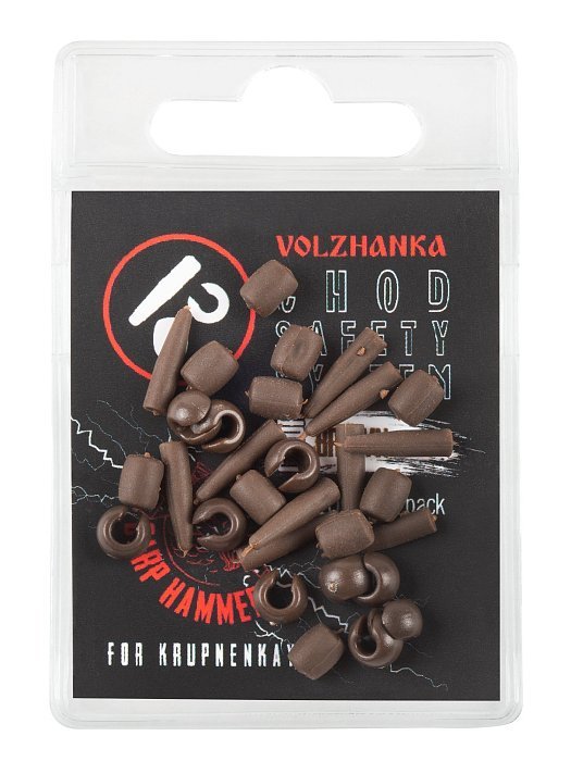 Набор для Чод Риг "Volzhanka Chod Safety System" цвет Brown (10*3шт/уп)