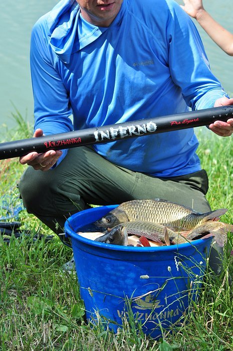 Удилище штекерное "Volzhanka Inferno" 13.0м (8 секций)