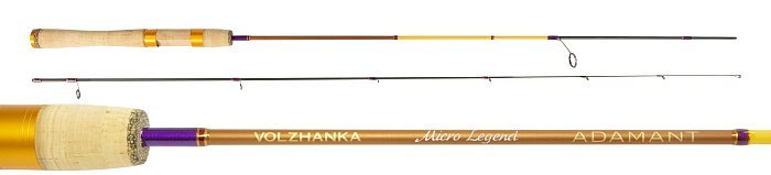 Спиннинг "VolzhankaPro Sport Micro Adamant MLS-602SUL" тест 0.5-3.5гр 1.8м кольца fuji tit.torzite