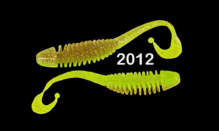 Силиконовая приманка "Volzhanka Tailed Worm 130" цвет 2012 (в упак. 6шт)