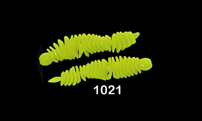 Силиконовая приманка "Volzhanka Fan-trout 50" цвет 1021 (в упак. 8шт)