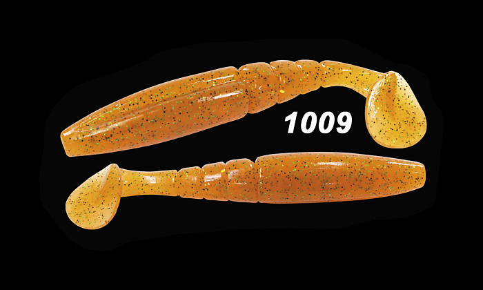 Силиконовая приманка "Volzhanka BigMag Shad 100" цвет 1009 (в упак. 5шт)