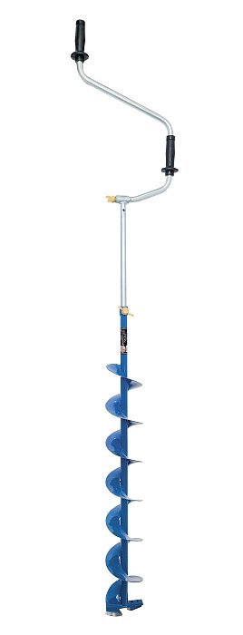 Ледобур "NERO-130Tтелескопический " L (шнека)-0.74м, L(трансп)-0.95м, L(бурения)-1.5м, m=3.2кг