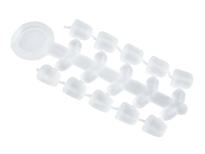 Стопор для размещения на крючке "Volzhanka Hook Beads" цвет Clear (2шт/уп)