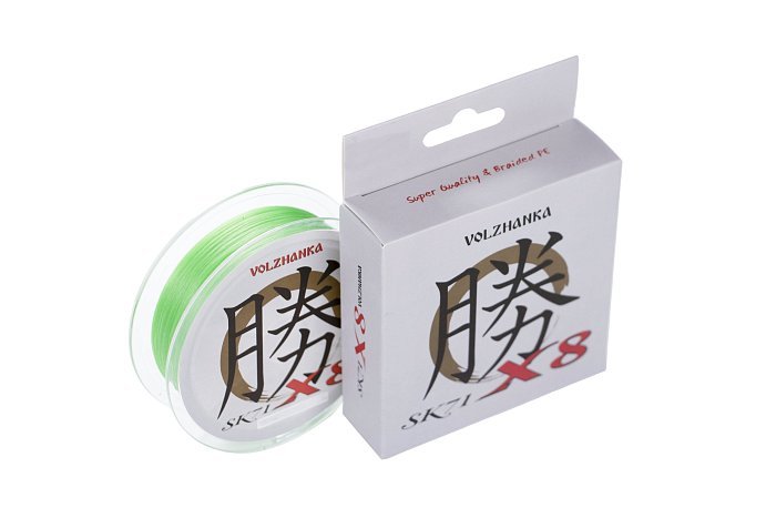 Леска плетеная "SK-71 X8" 150м/0.16мм 10.00кг (#1.0-22Lb) цв. зеленый